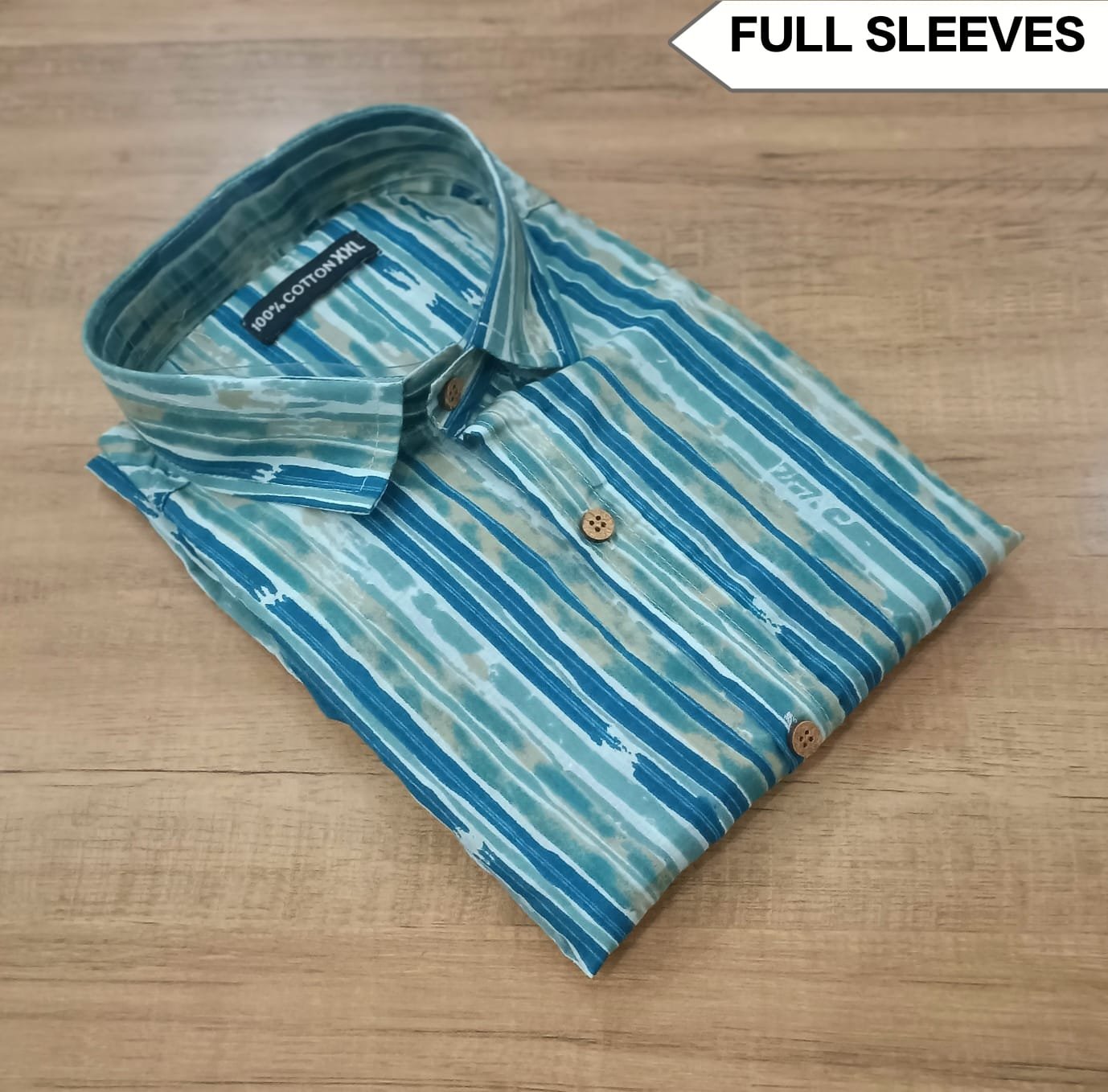 Cotton Printed Men Shirt Full Sleeve