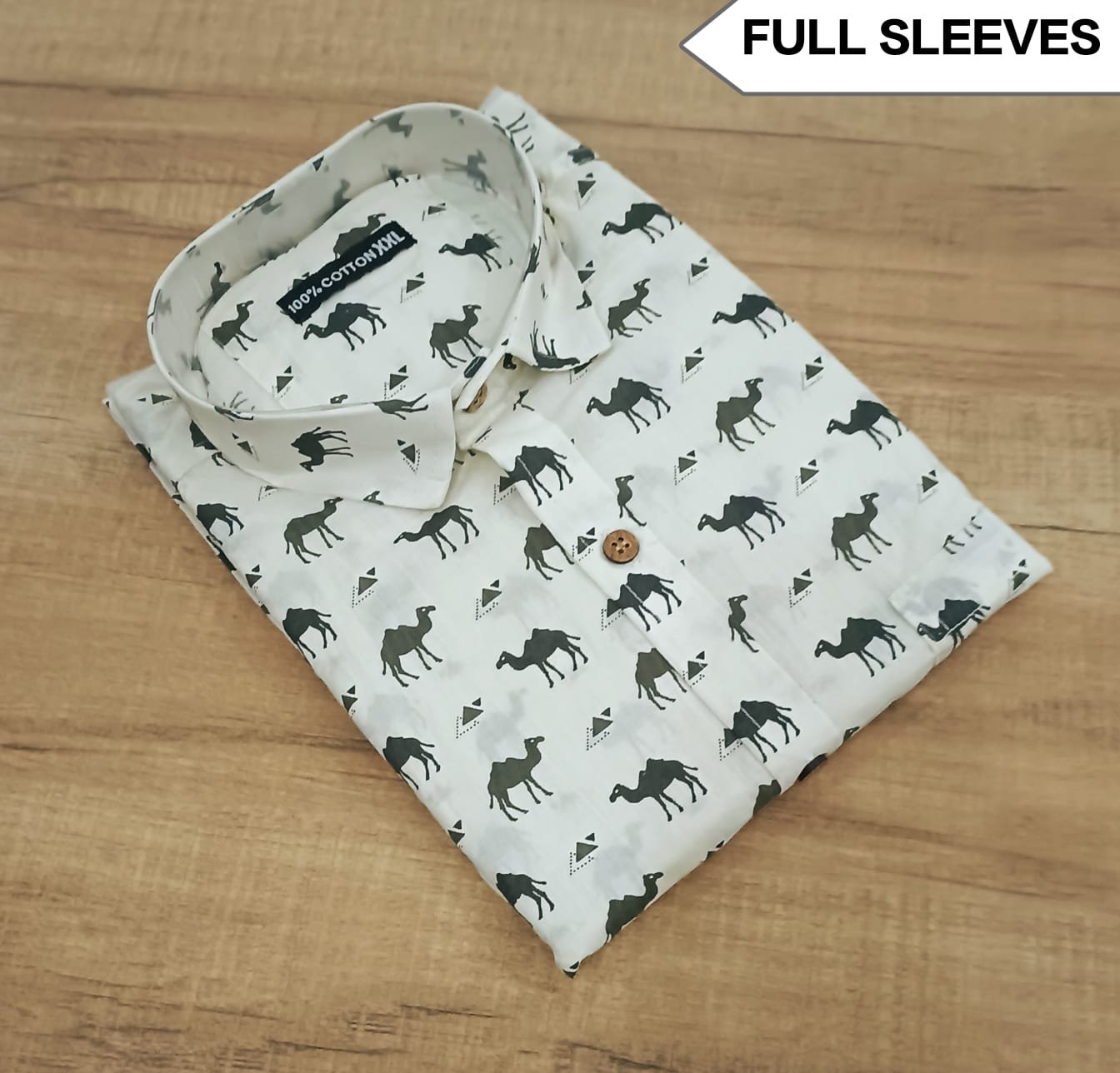Cotton Printed Men Shirt Full Sleeve
