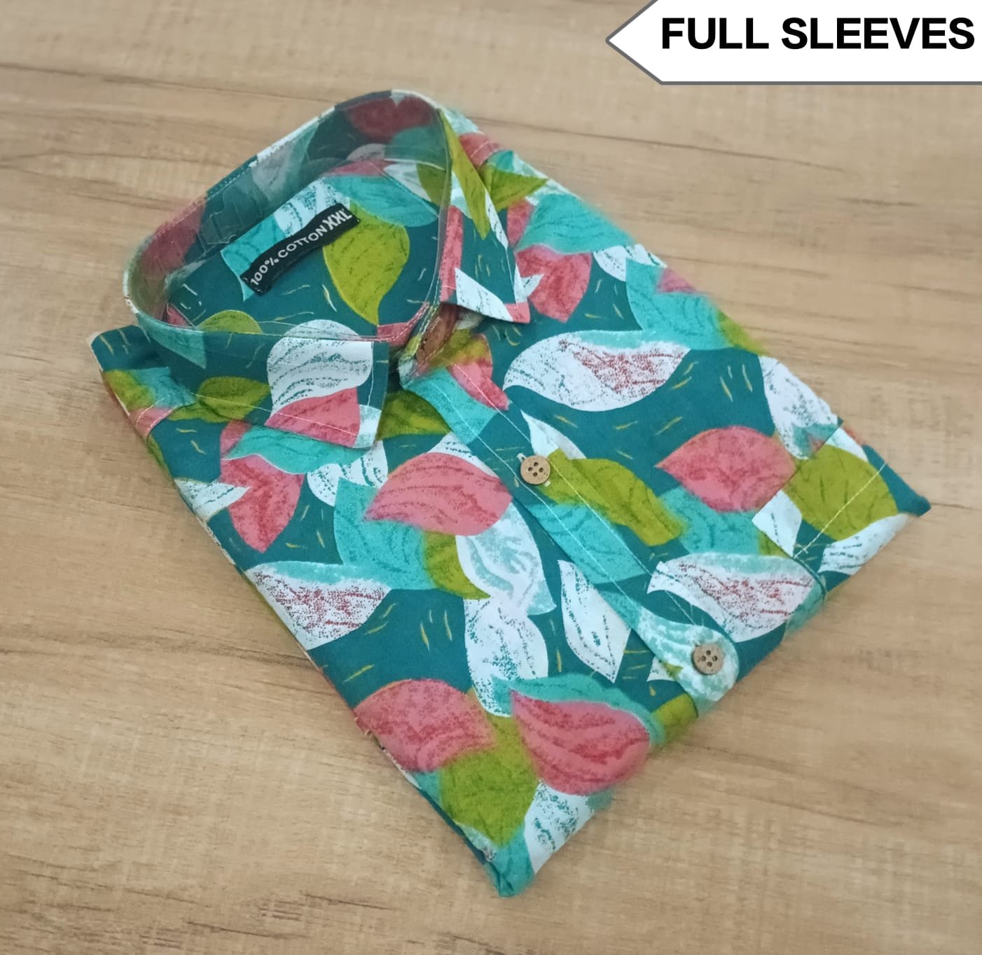 Cotton Printed Men Shirt Full Sleeve