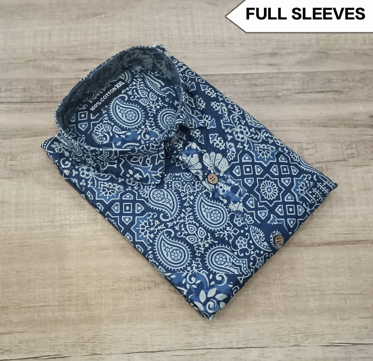 Cotton Printed Men Shirt Full Sleeve