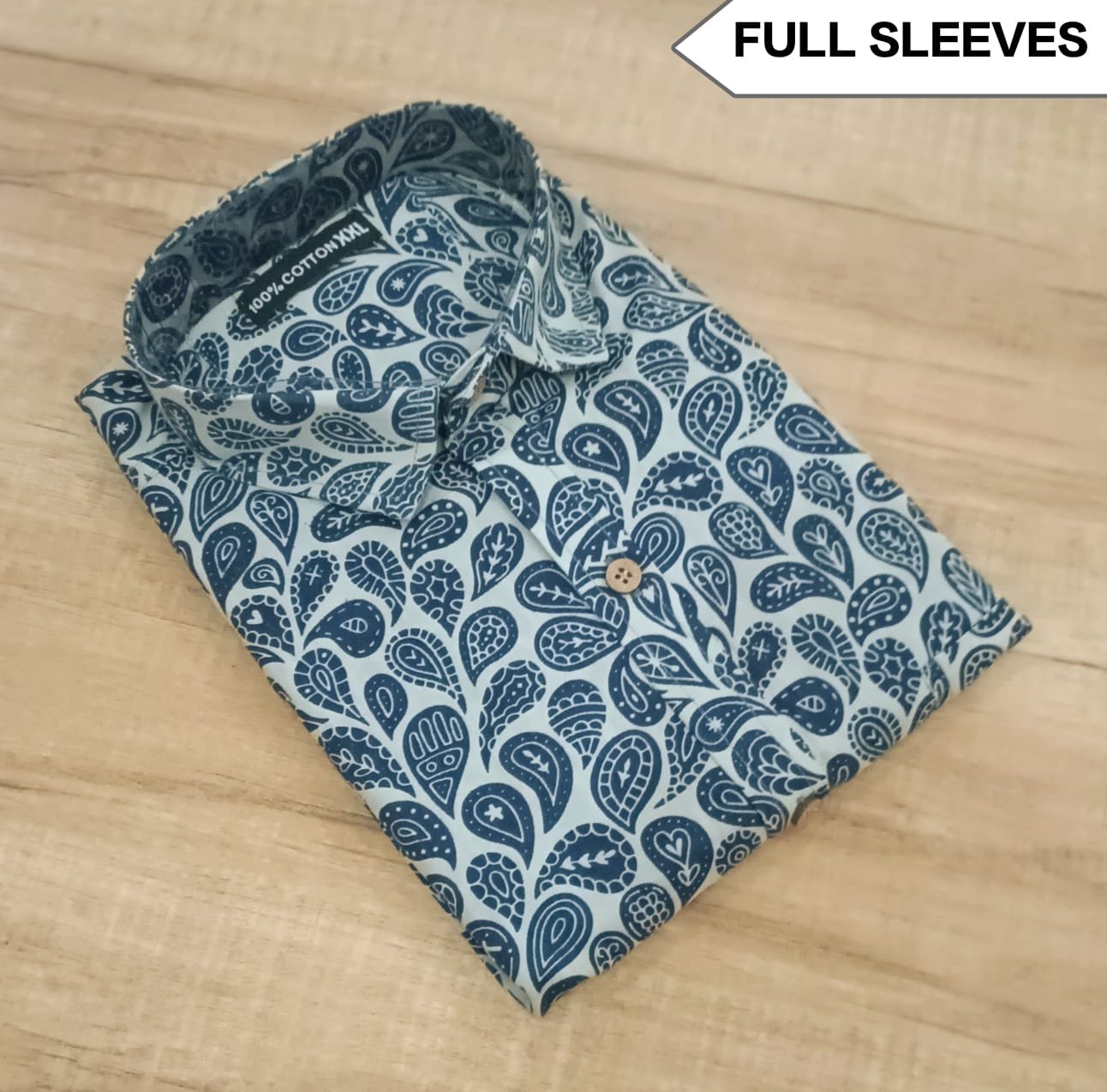 Cotton Printed Men Shirt Full Sleeve