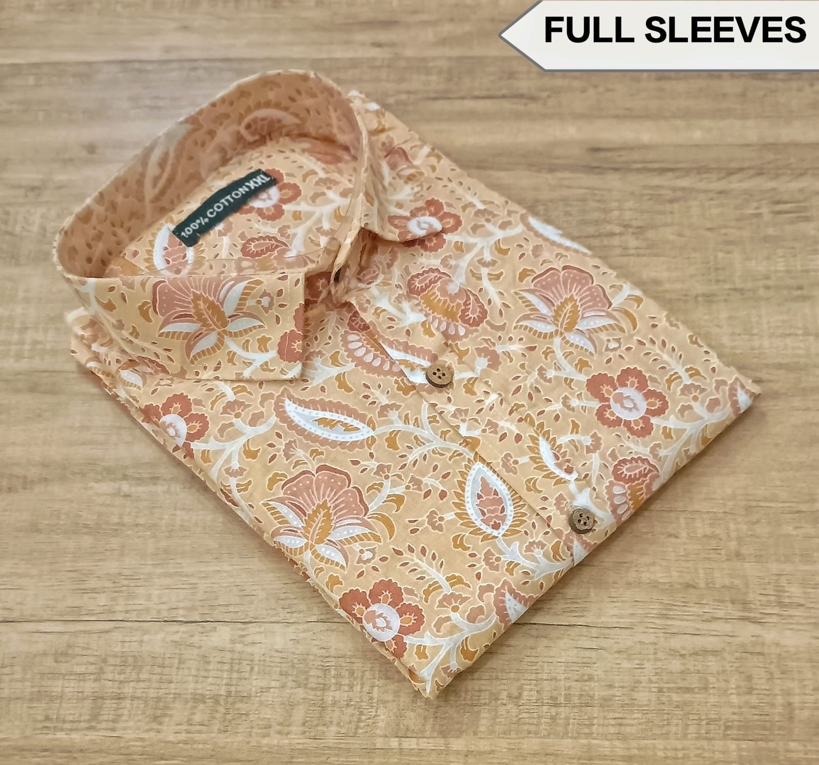 Cotton Printed Men Shirt Full Sleeve