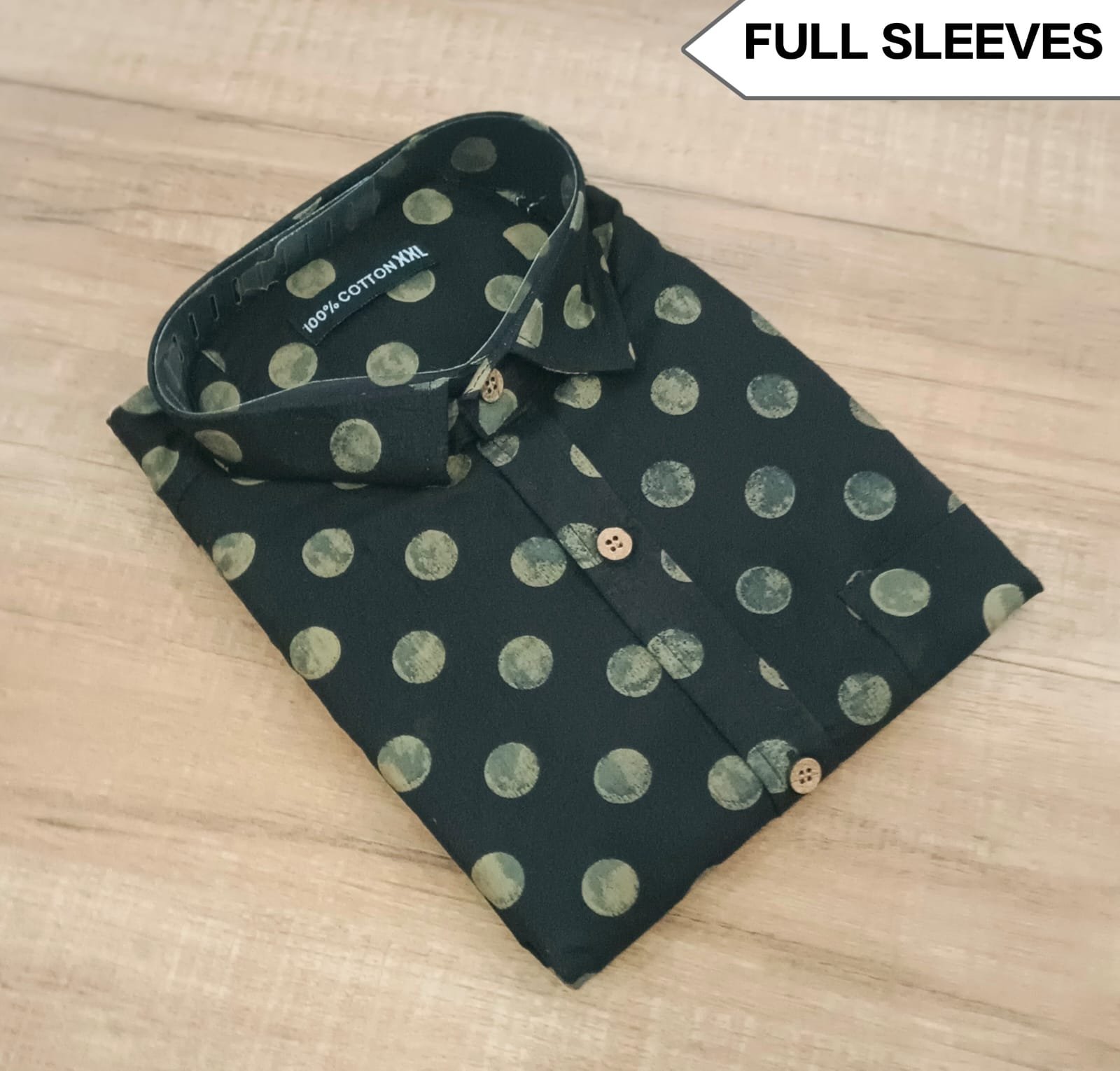 Cotton Printed Men Shirt Full Sleeve