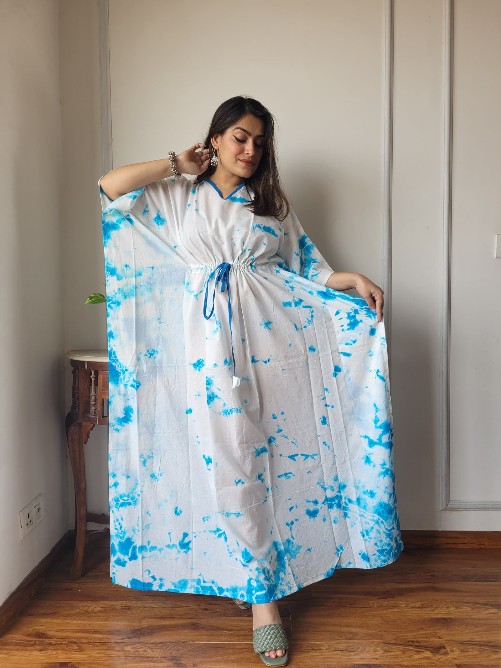 Cotton Printed Long Kaftan