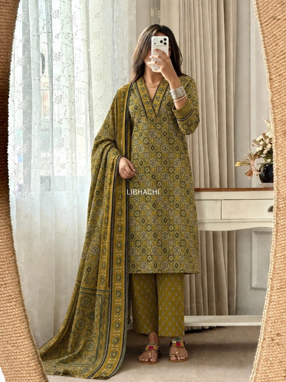 Cotton Printed Stitched Suit Set