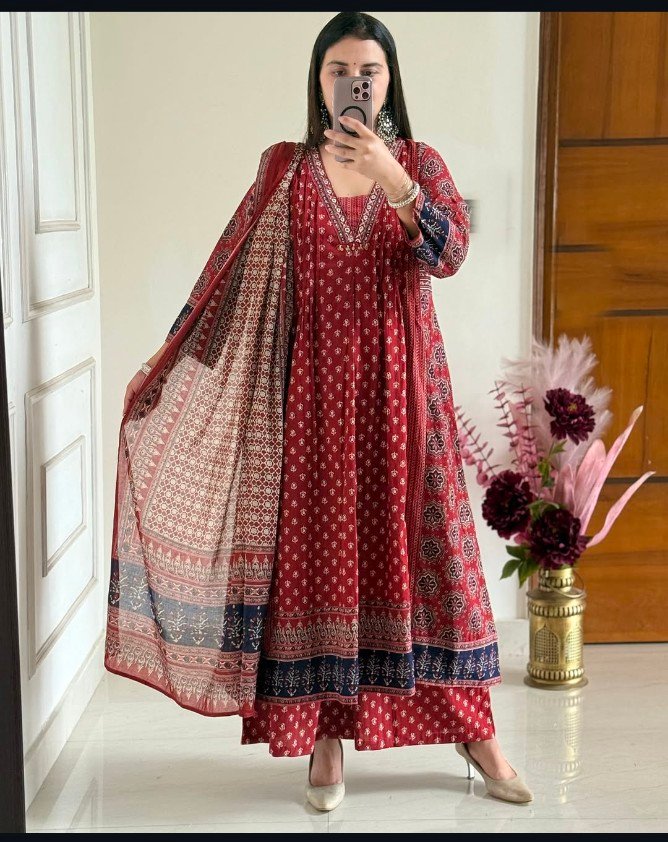 Cotton Printed Stitched Suit Set