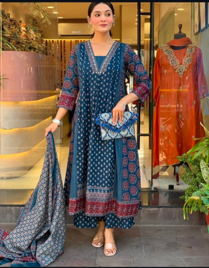 Cotton Printed Stitched Suit Set