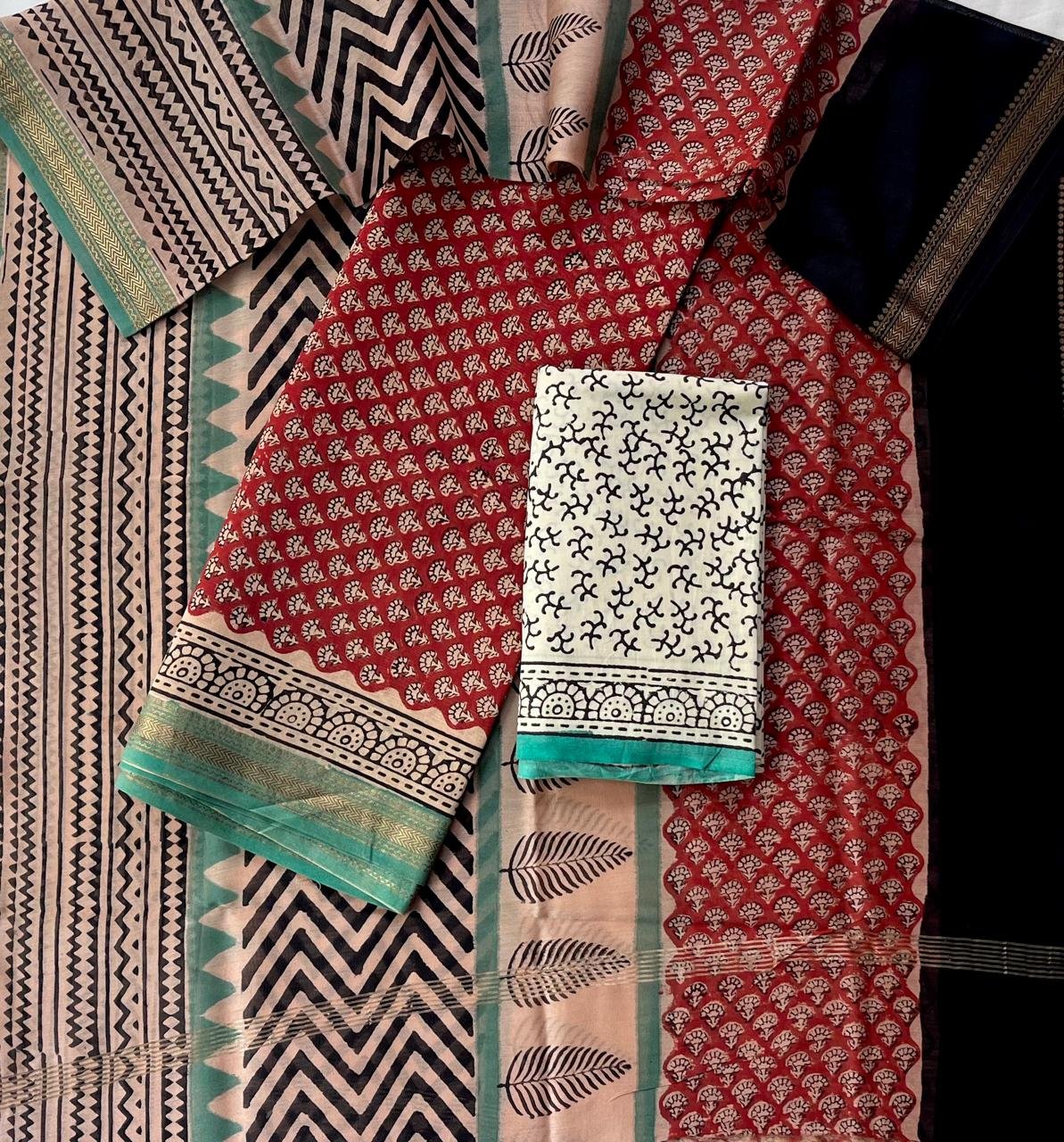 Maheshwari Printed Suit Set