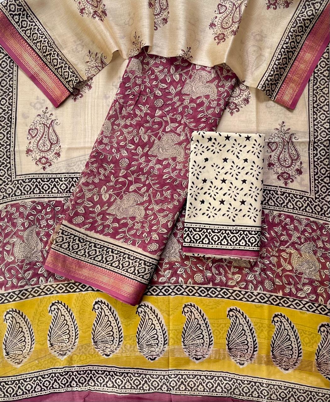 Maheshwari Printed Suit Set