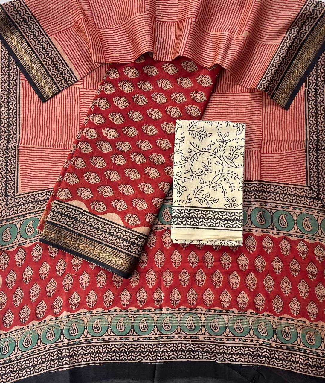 Maheshwari Printed Suit Set