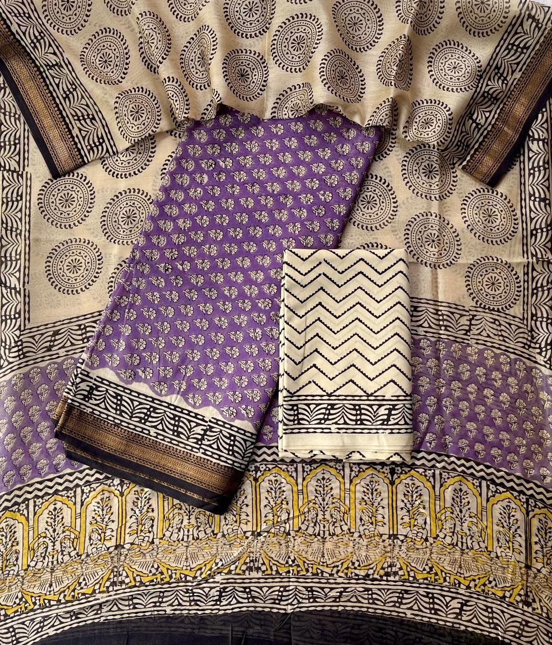 Maheshwari Printed Suit Set
