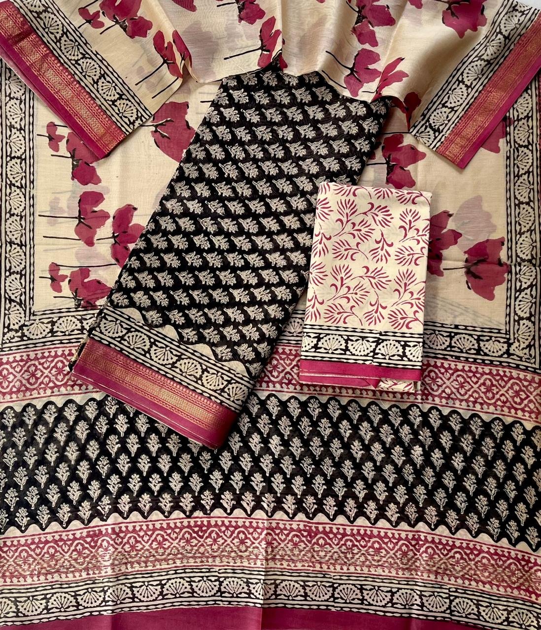 Maheshwari Printed Suit Set