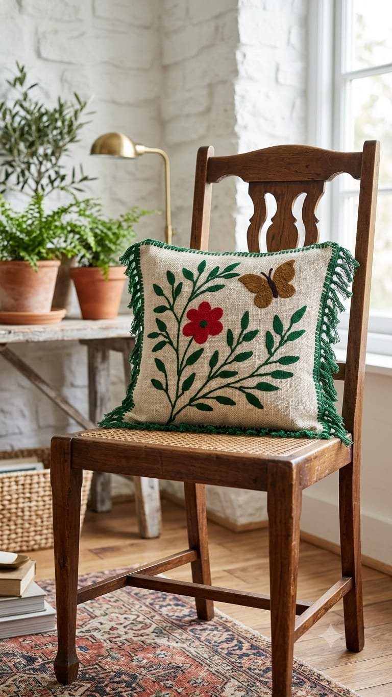 Cotton Embroidered Cushion Covers Set of 5
