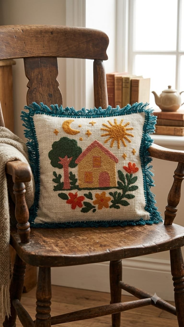 Cotton Embroidered Cushion Covers Set of 5
