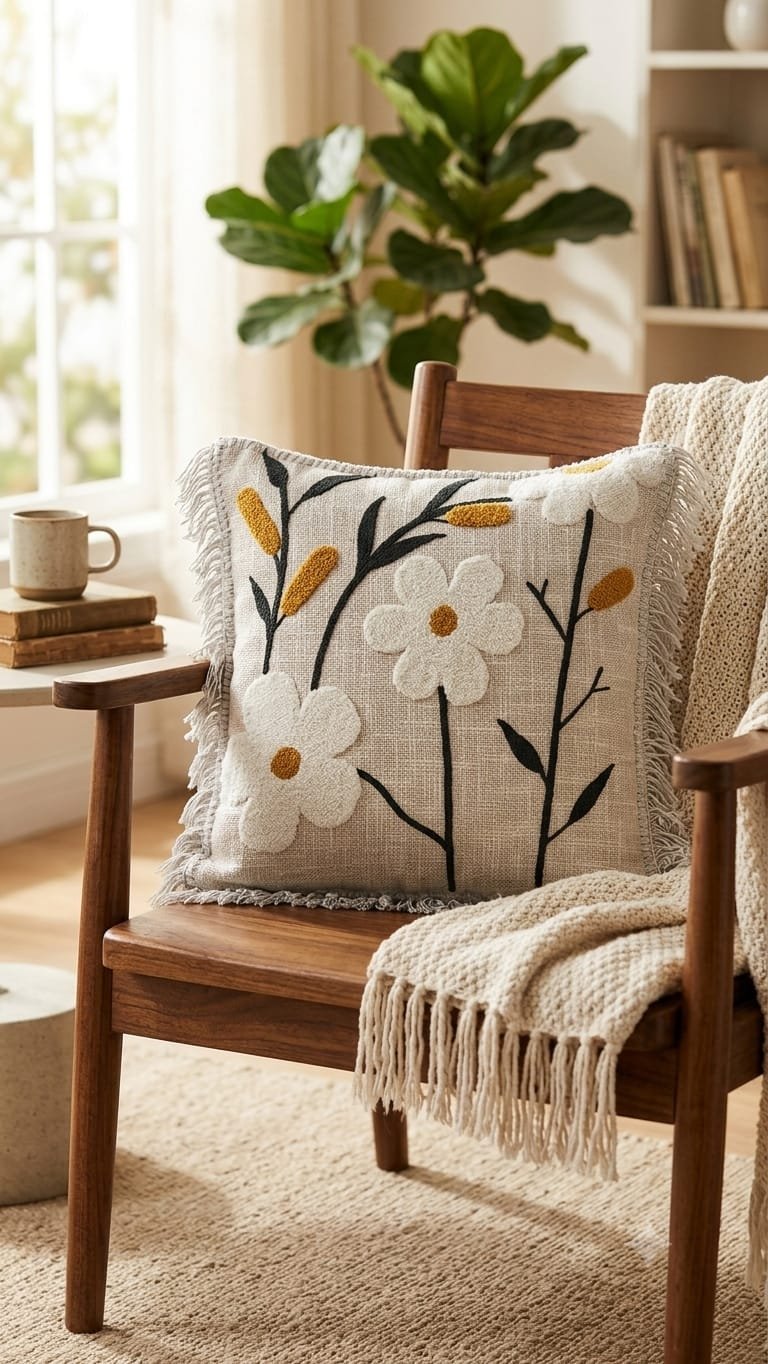 Cotton Embroidered Cushion Covers Set of 5