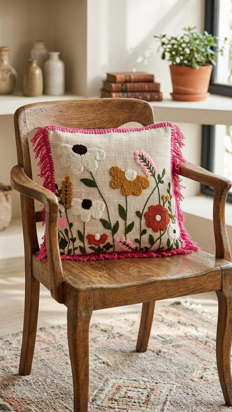 Cotton Embroidered Cushion Covers Set of 5
