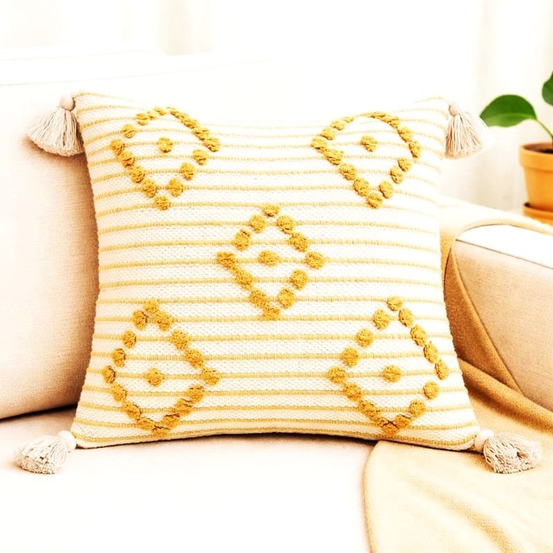 Boho style Cotton cushion cover Set of 5