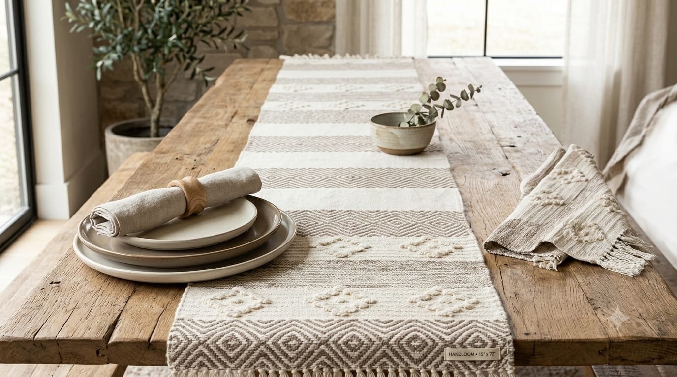 Cotton Handloom Table Runner