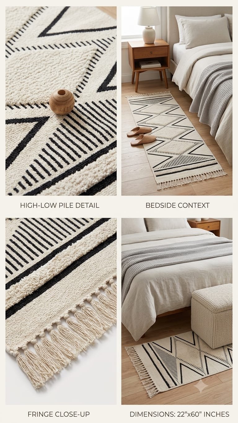 Cotton Bed Side Runner