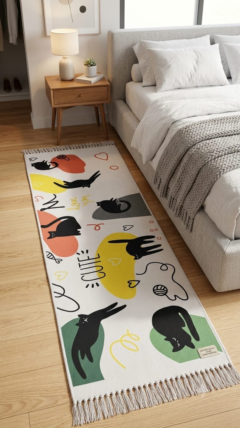 Cotton Bed Side Runner