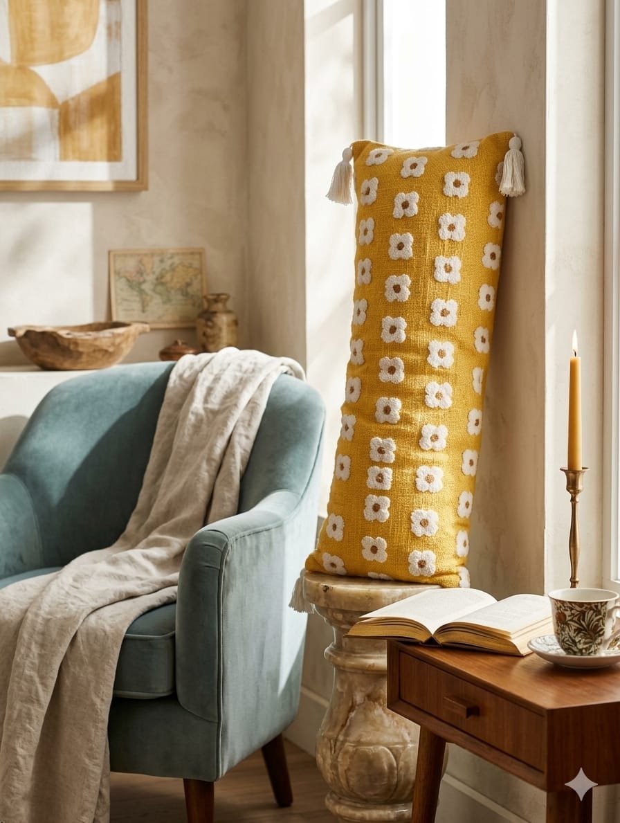 Cotton Embroidered Lumber with Filler