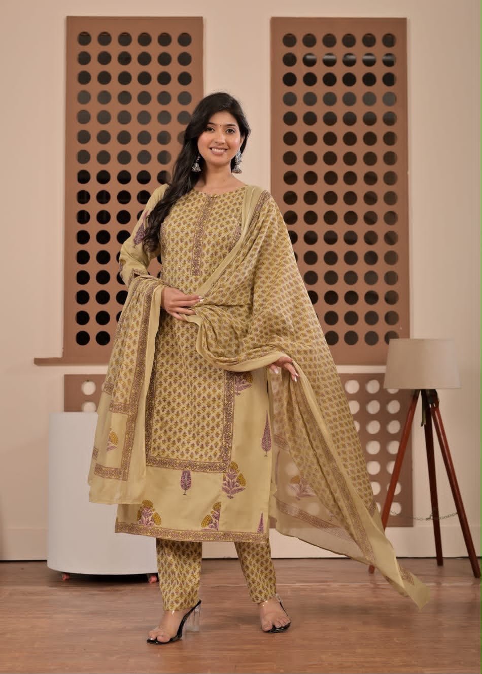 Cotton Printed Stitched Suit Set