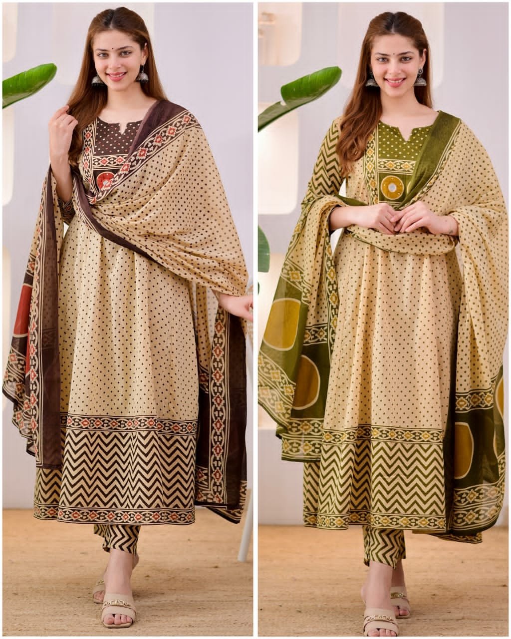 Cotton Printed Stitched Suit Set