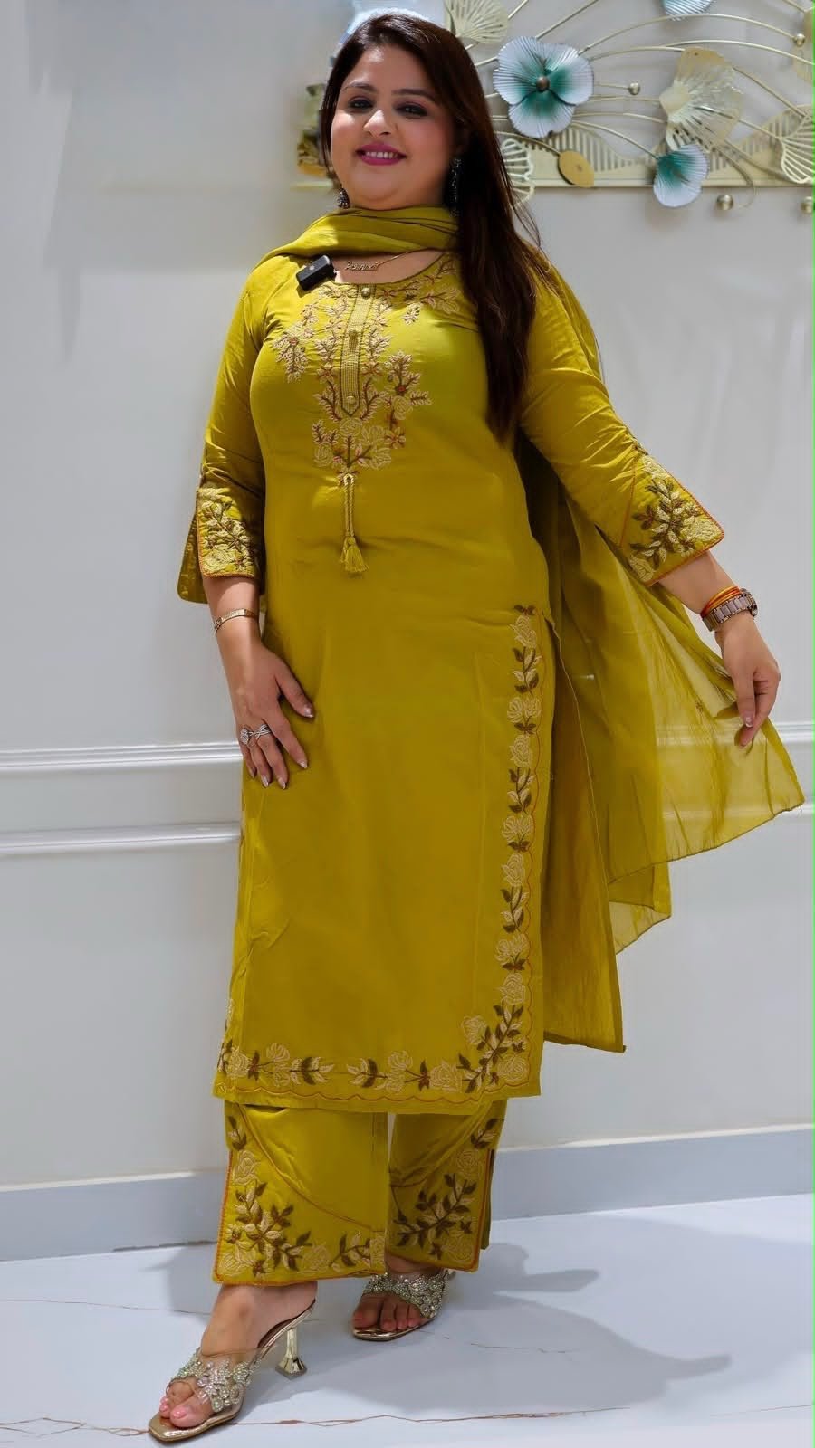 Cotton Embroidered Stitched Suit Set