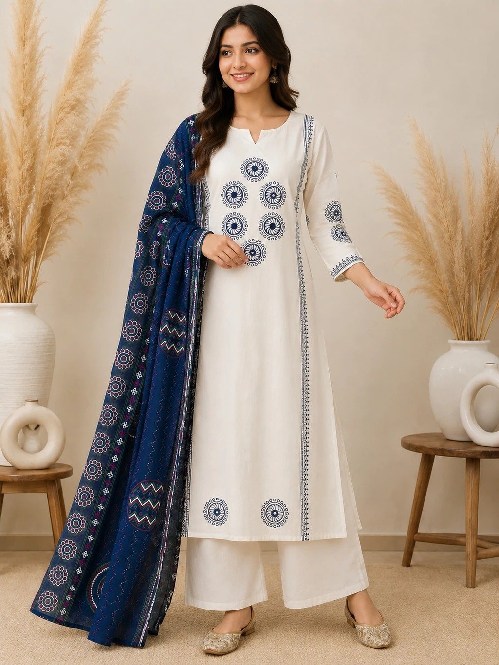 Cotton Printed Stitched Suit Set