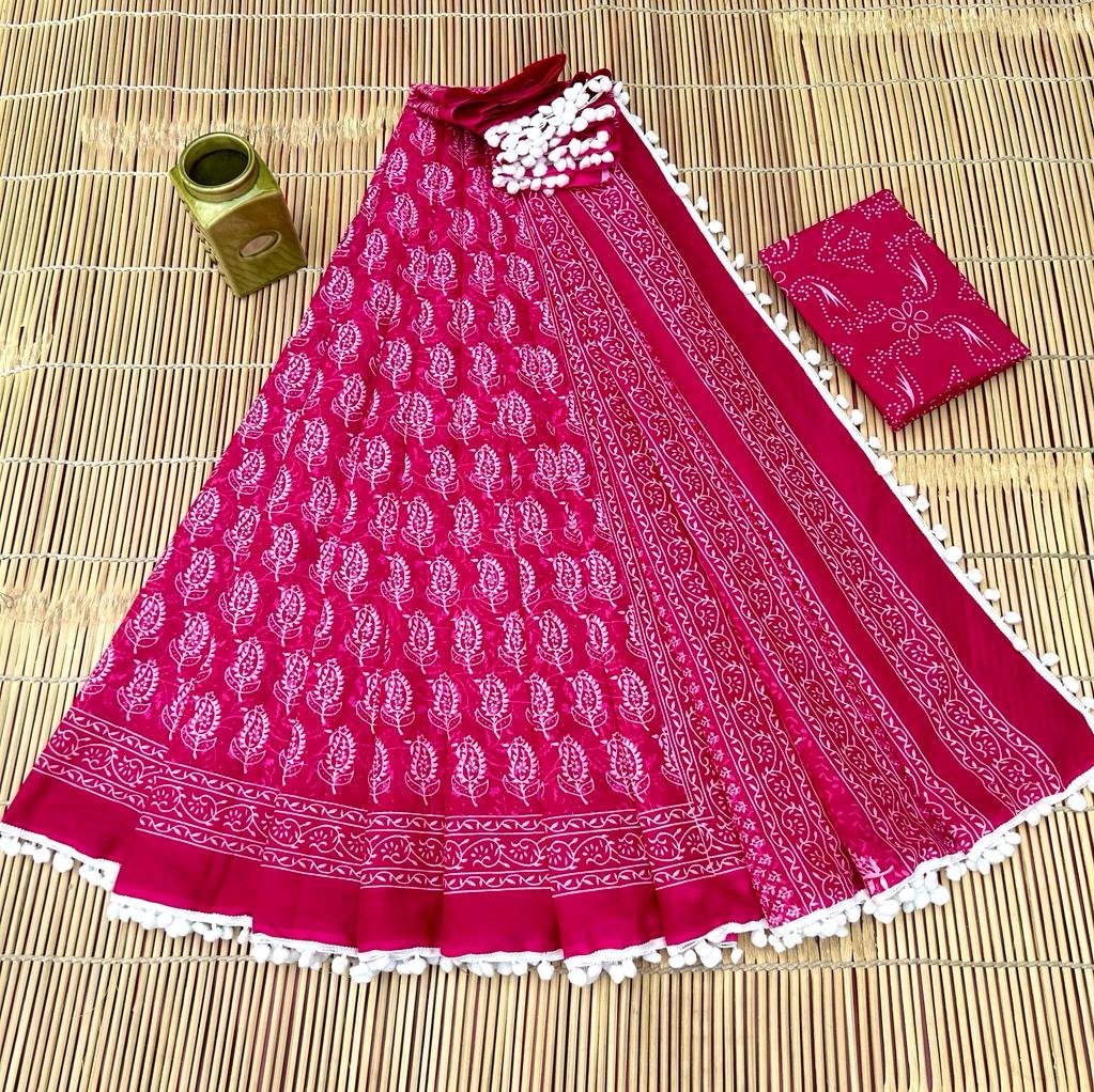 Cotton Printed Saree