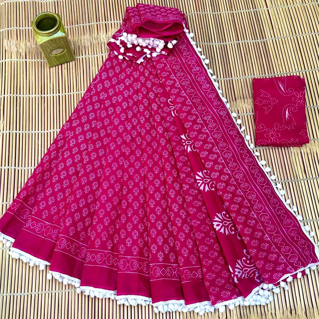 Cotton Printed Saree