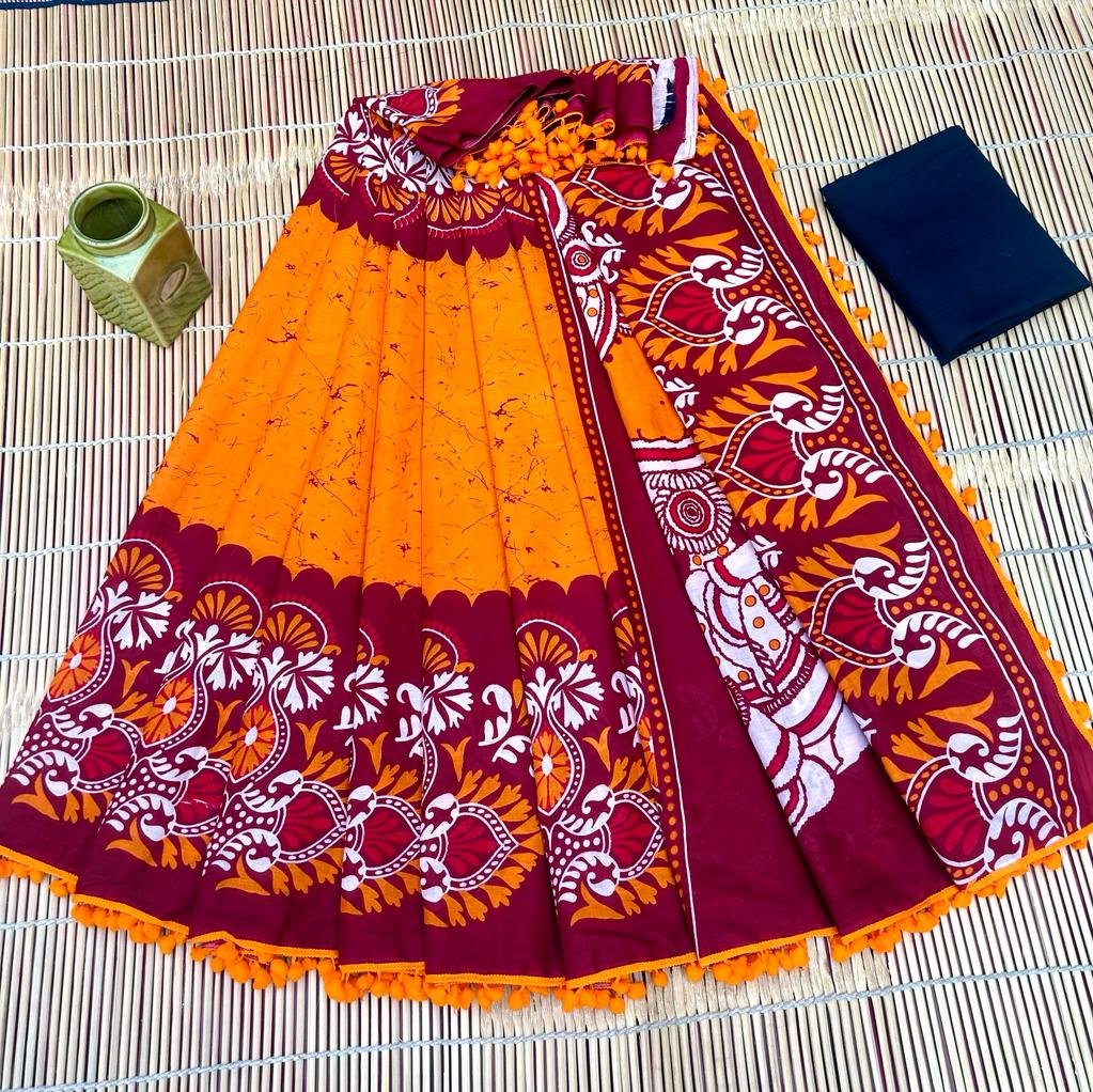 Cotton Printed Saree