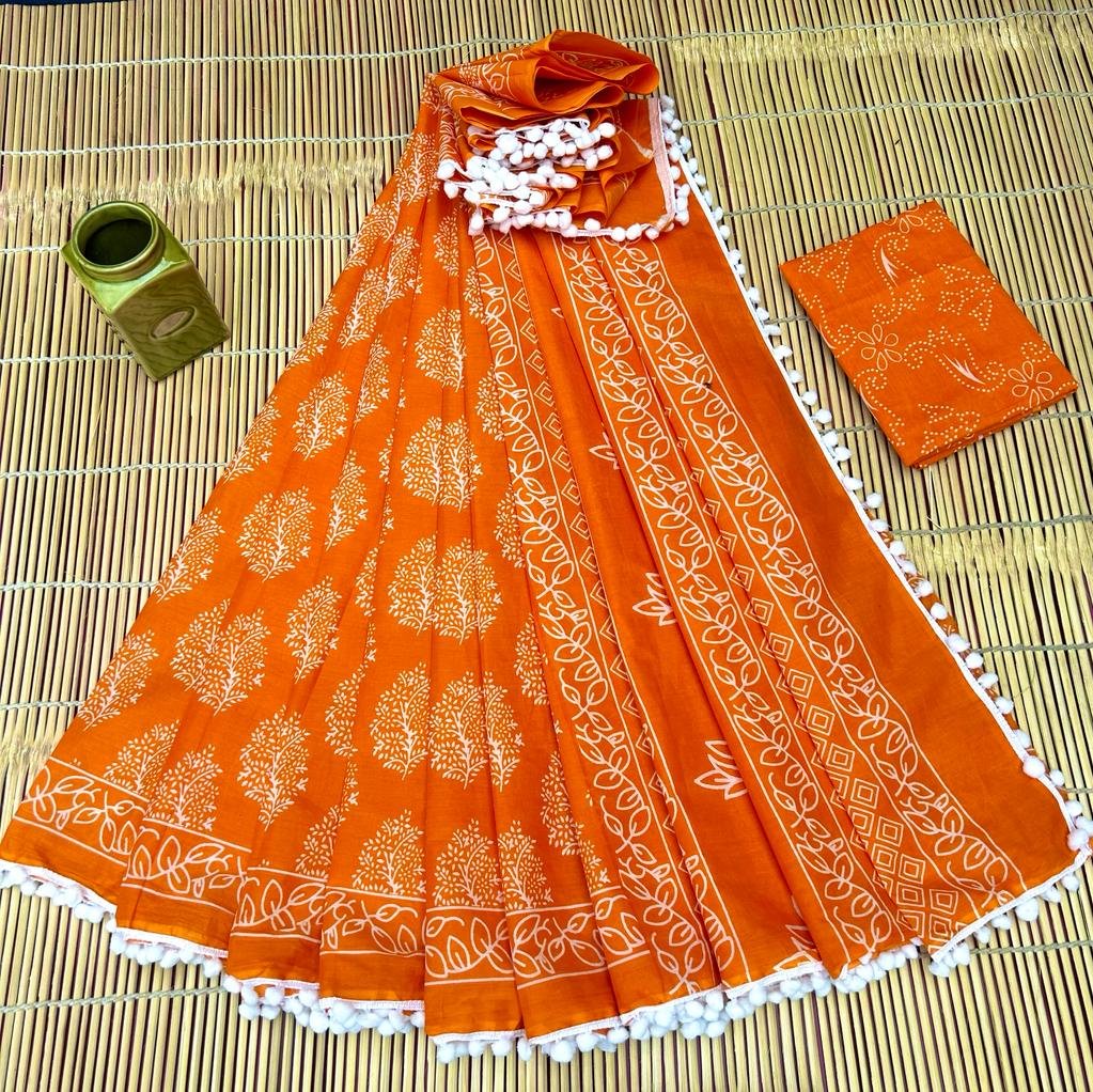 Cotton Printed Saree