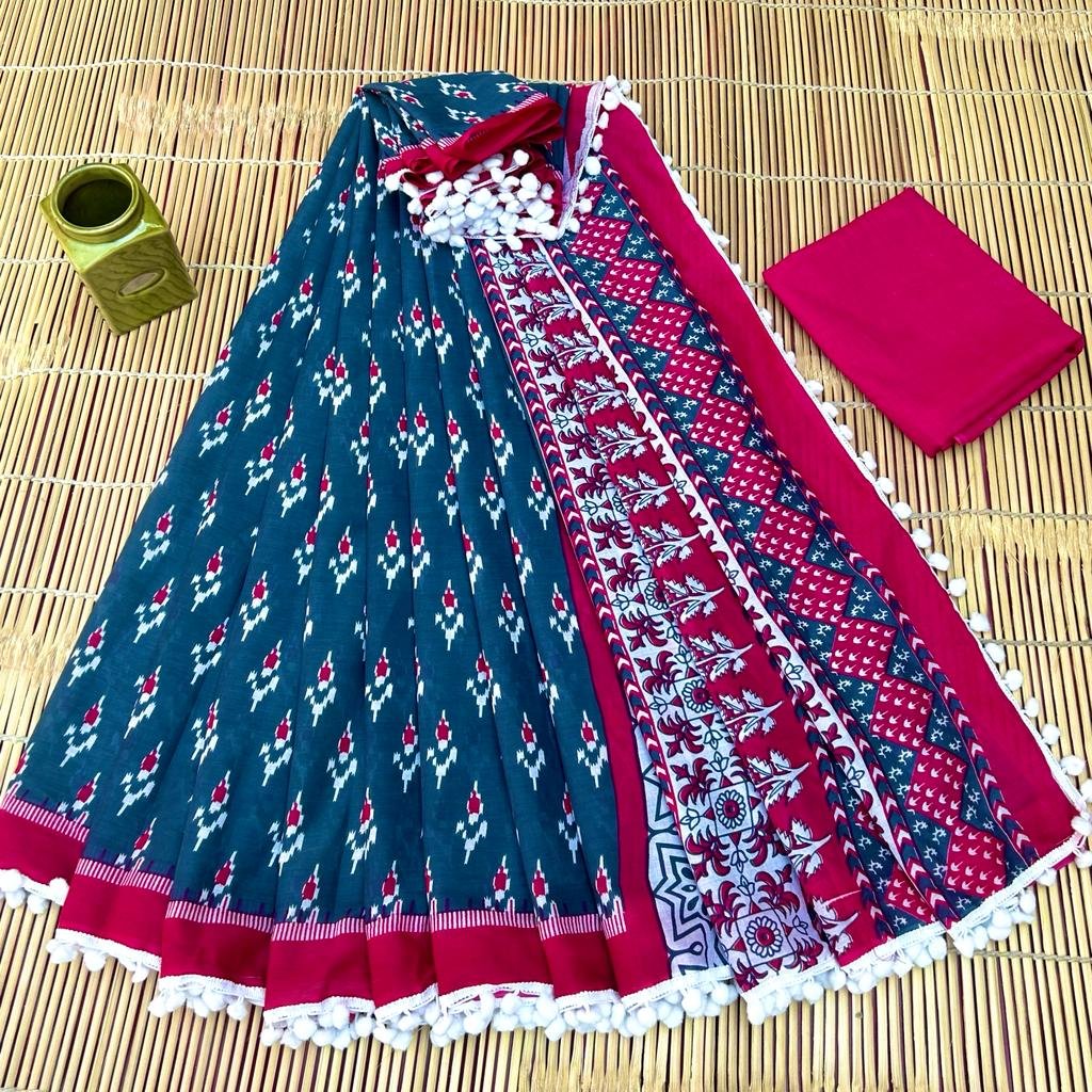 Cotton Printed Saree