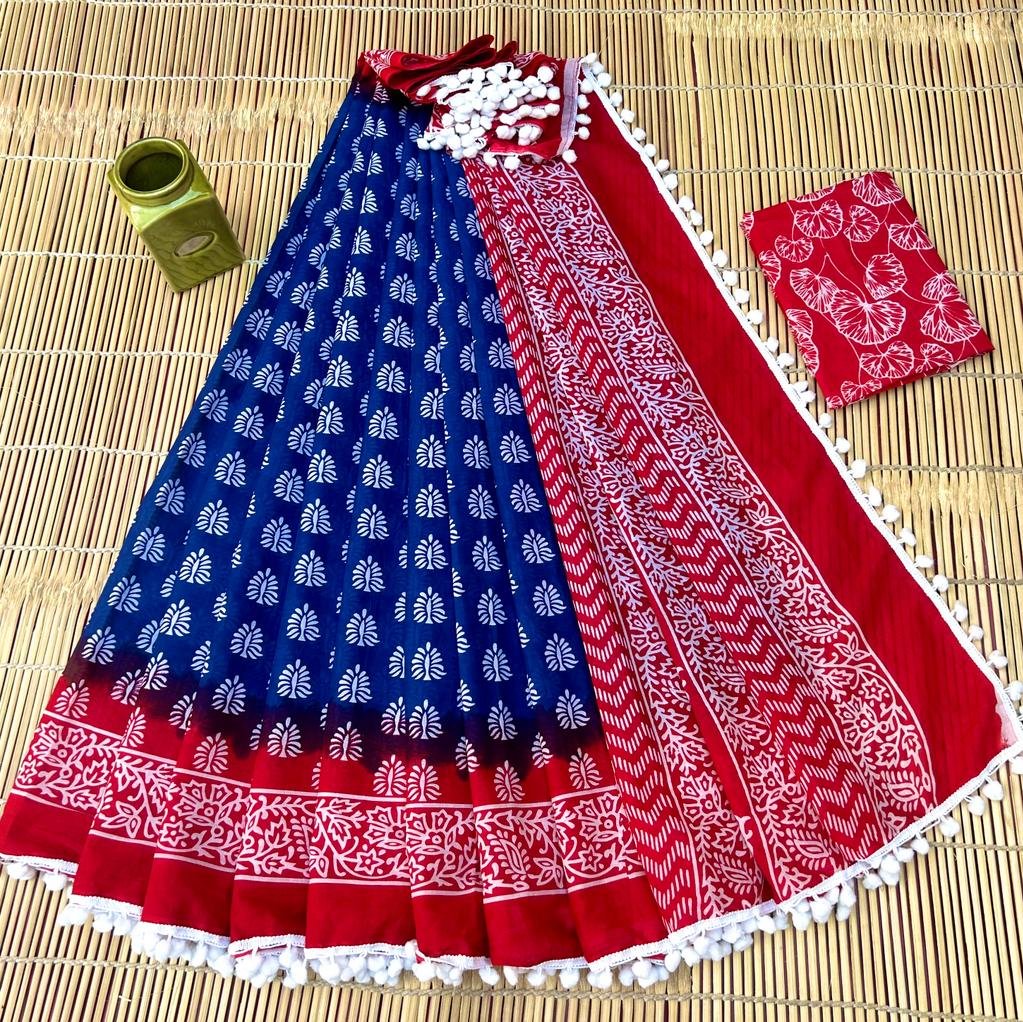 Cotton Printed Saree