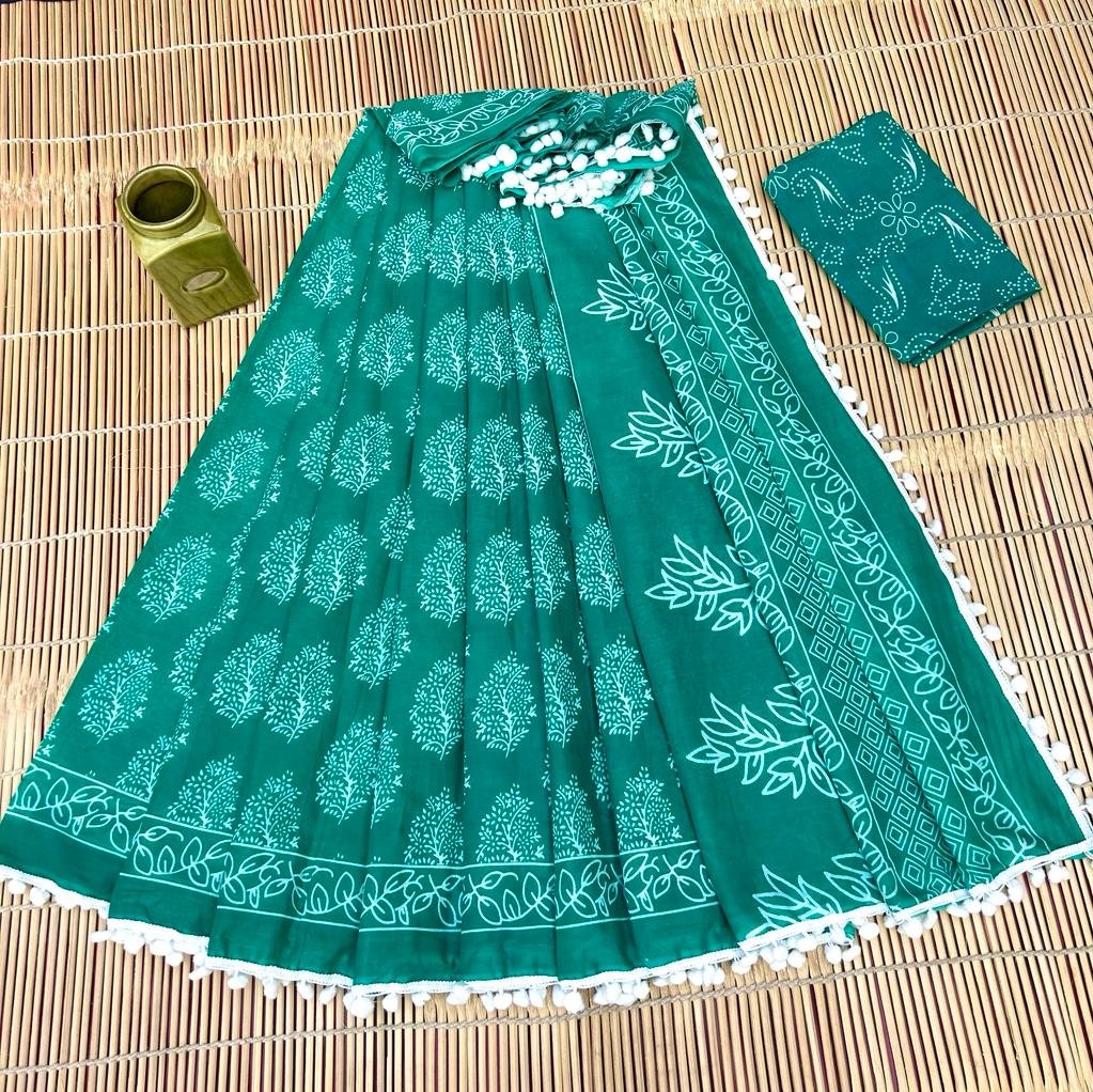 Cotton Printed Saree