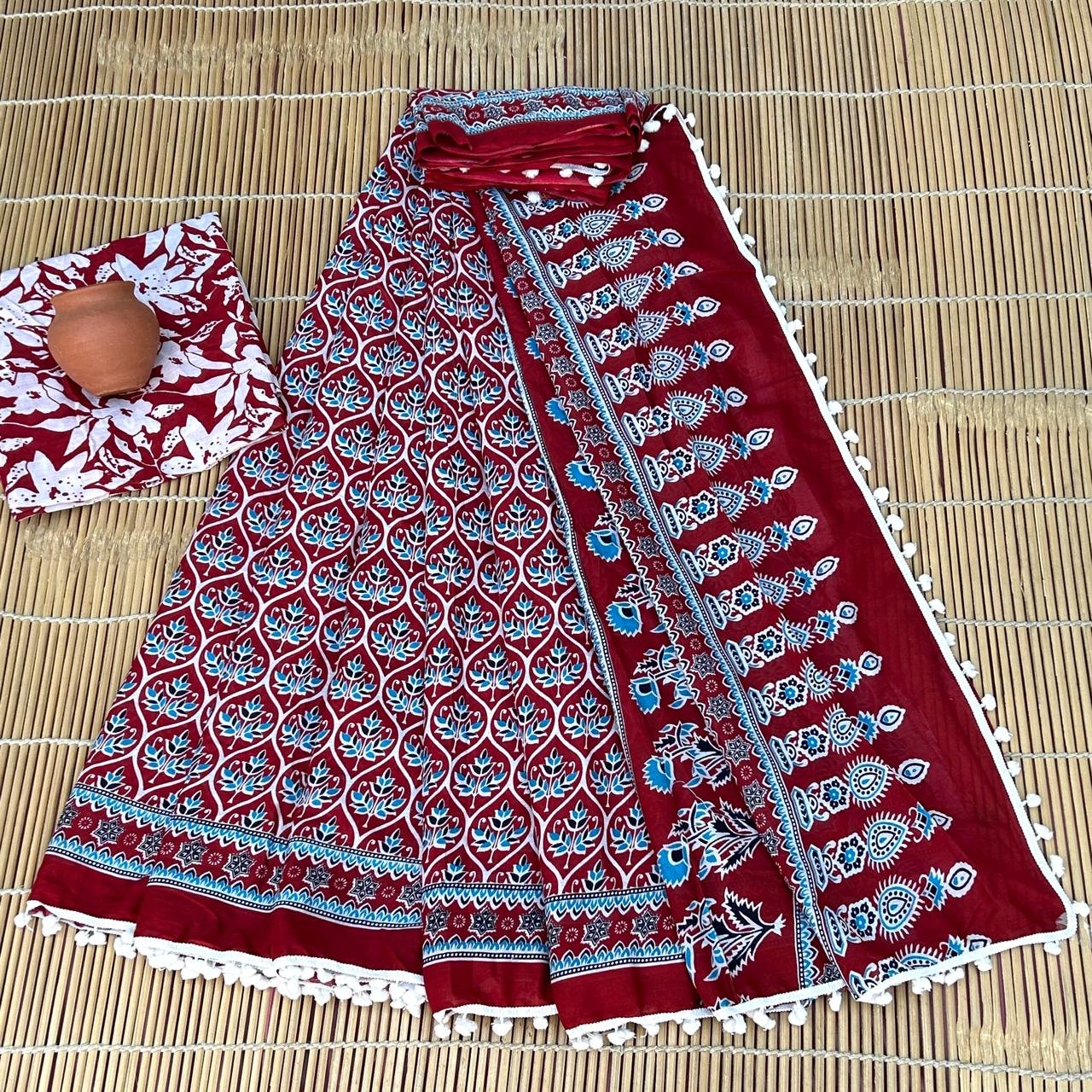 Cotton Printed Saree