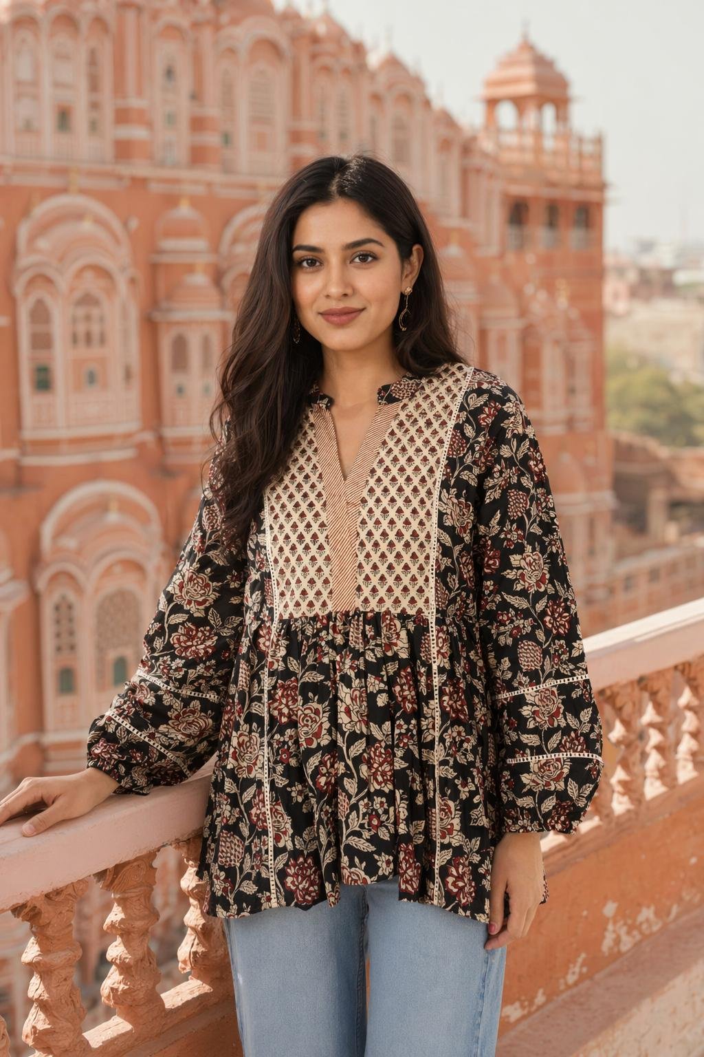 Cotton Printed Designer Top
