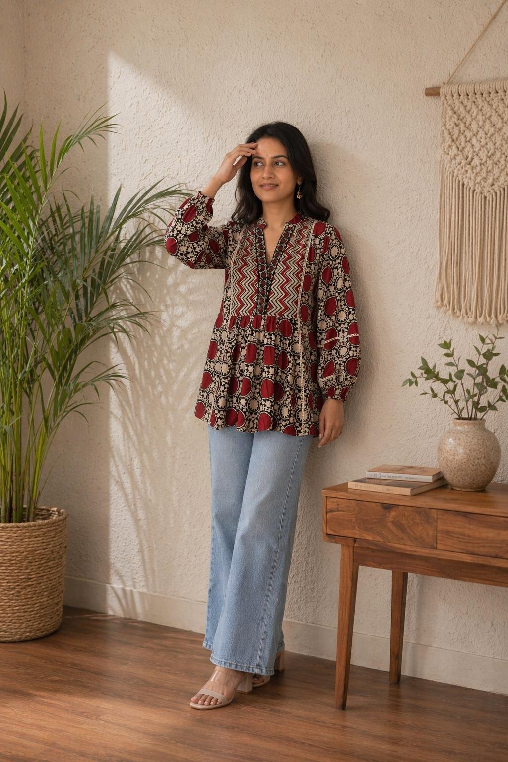 Cotton Printed Designer Top