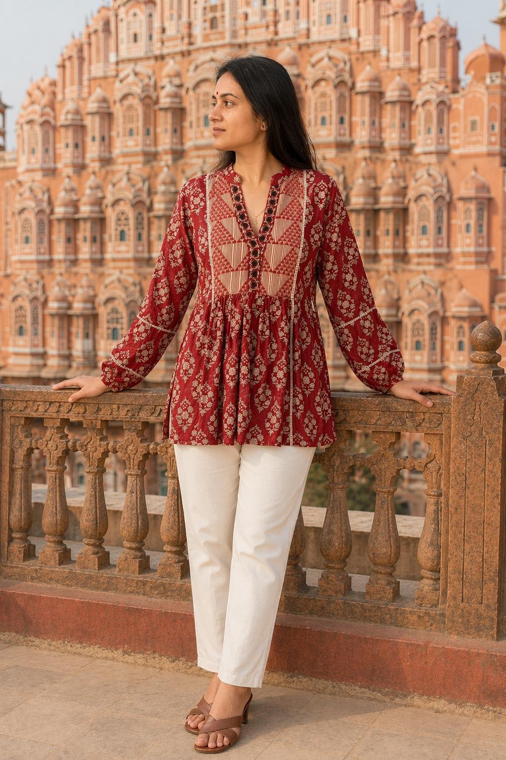 Cotton Printed Designer Top