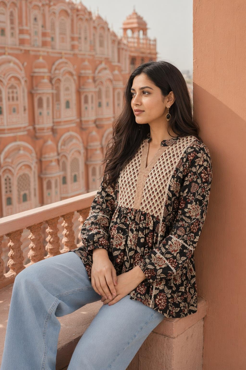 Cotton Printed Designer Top