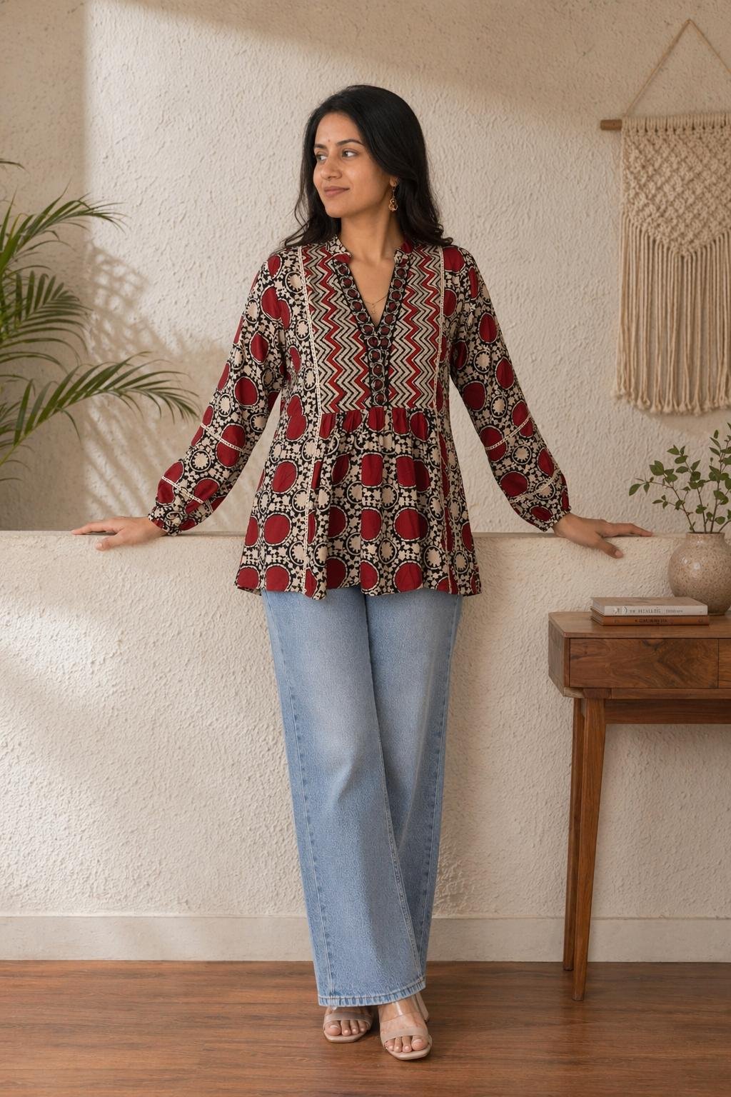 Cotton Printed Designer Top