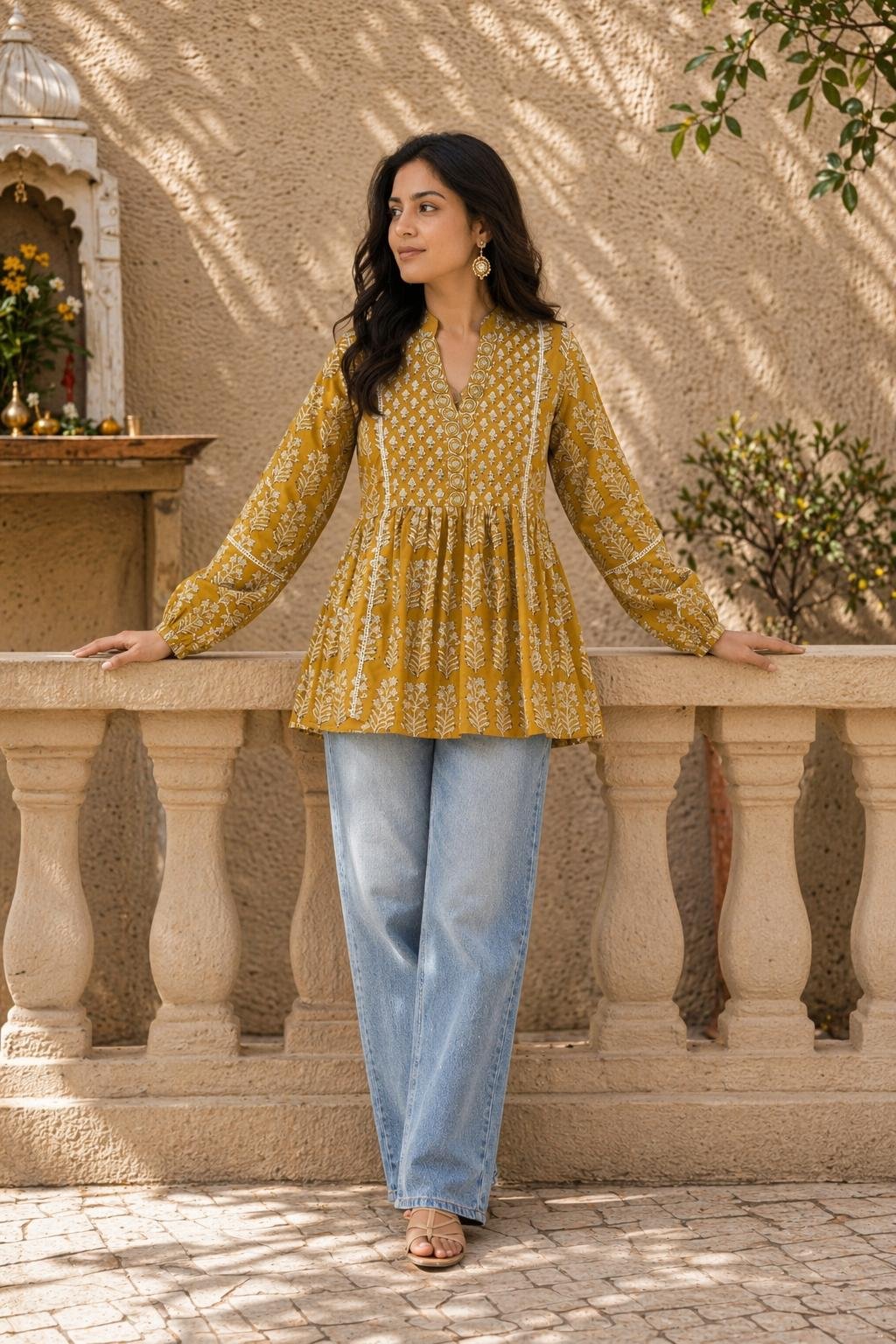 Cotton Printed Designer Top