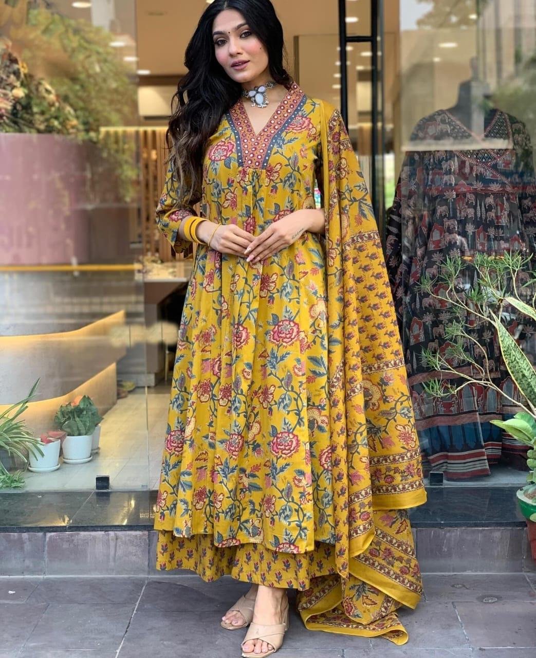 Cotton Printed Stitched Suit Set