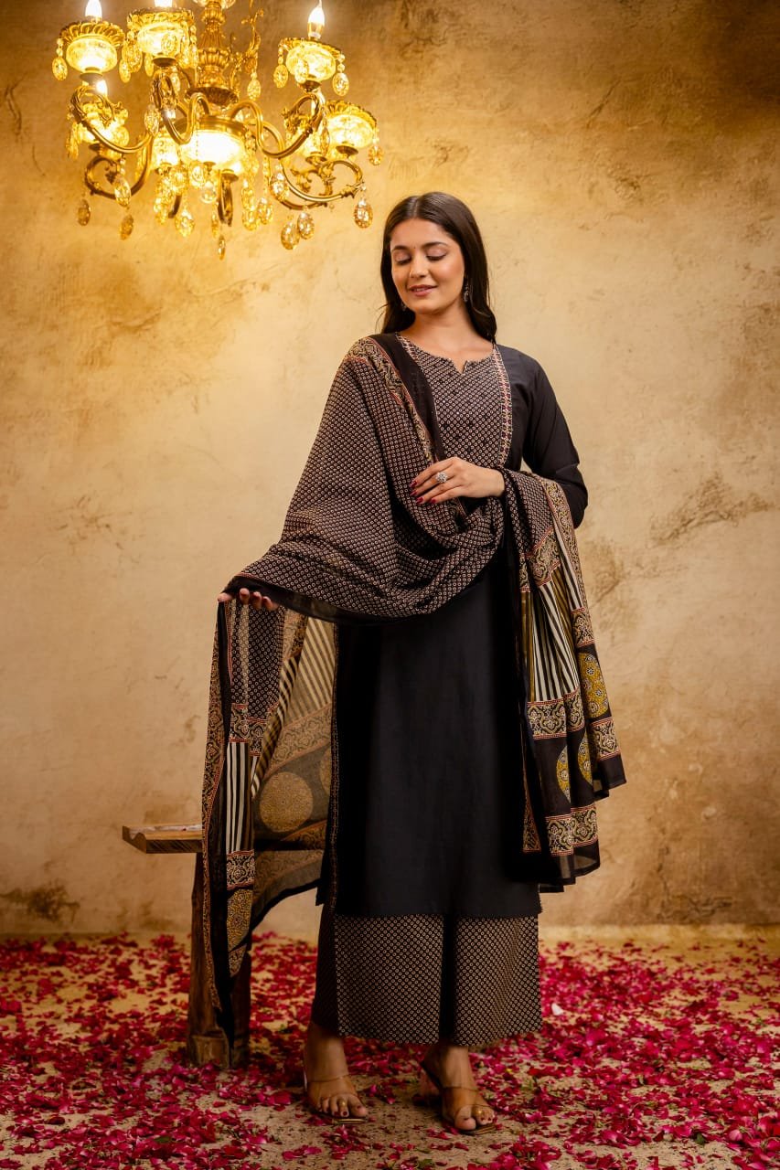 Cotton Printed Stitched Suit Set