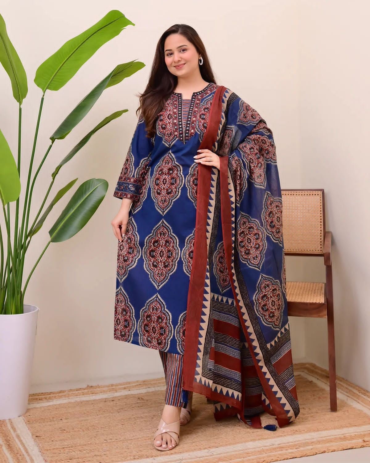 Cotton Printed Stitched Suit Set