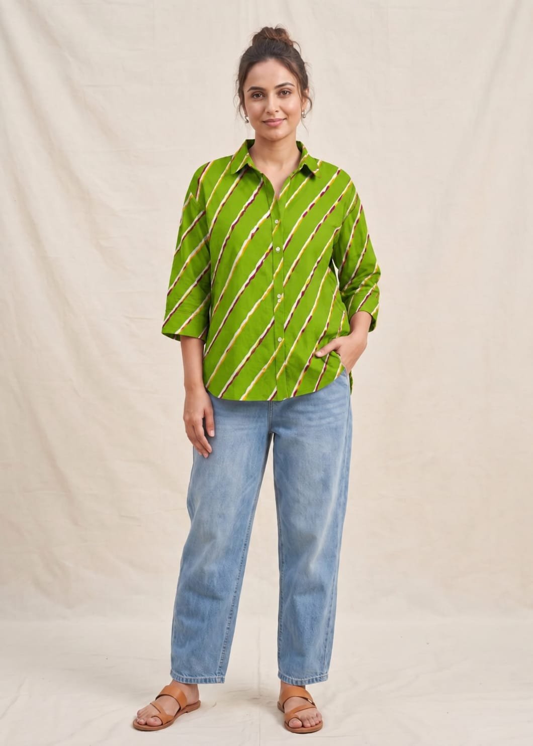 Cotton Printed Ladies Shirt
