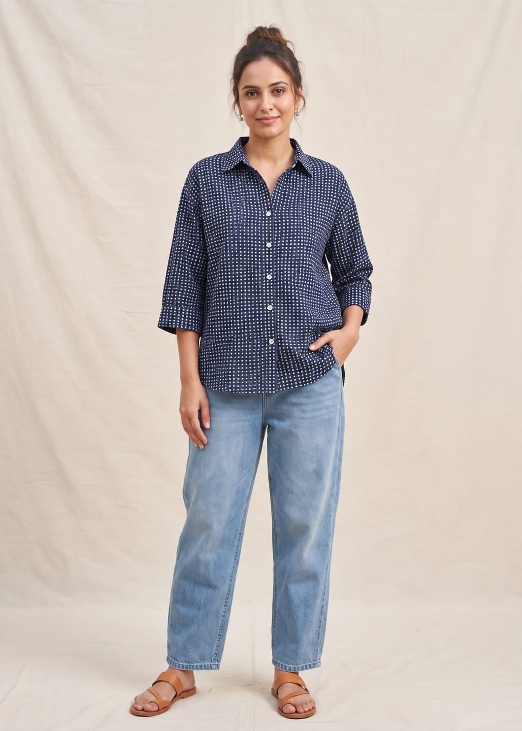Cotton Printed Ladies Shirt