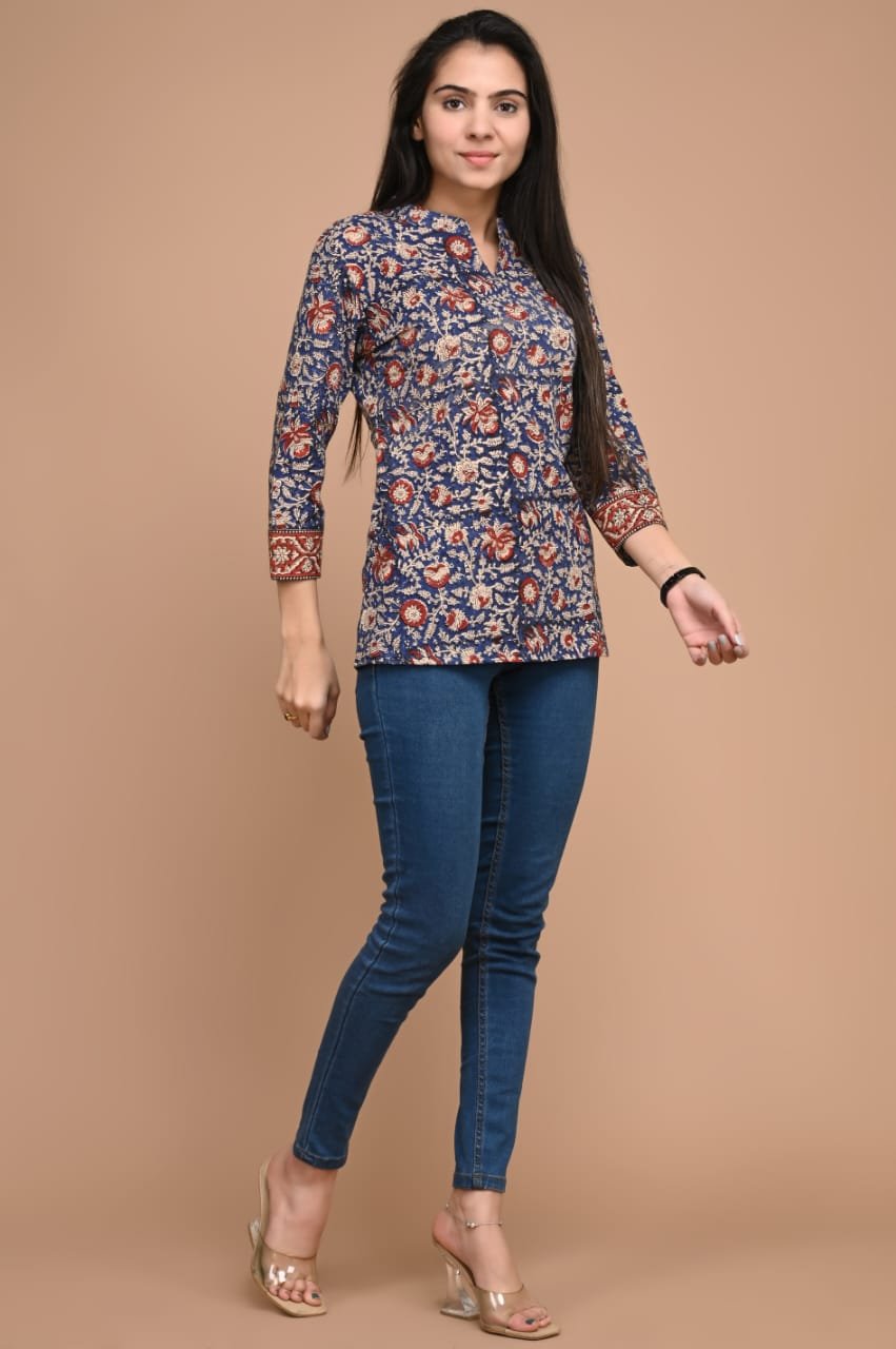 Cotton Printed Short Top