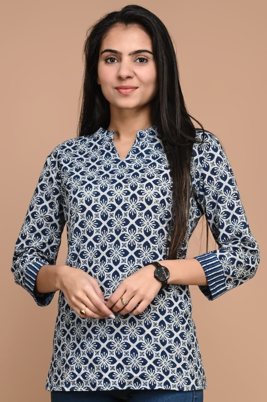 Cotton Printed Short Top